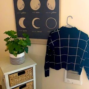 Black and white striped turtleneck